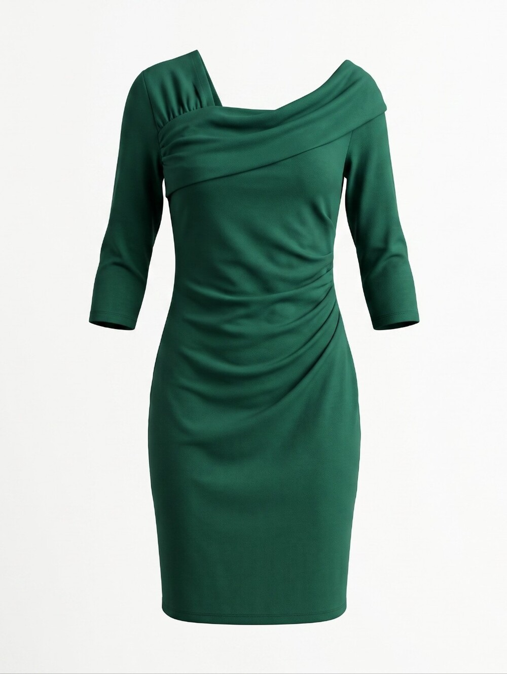 Grace Karin Ruched Cocktail Dress Green Sz Small